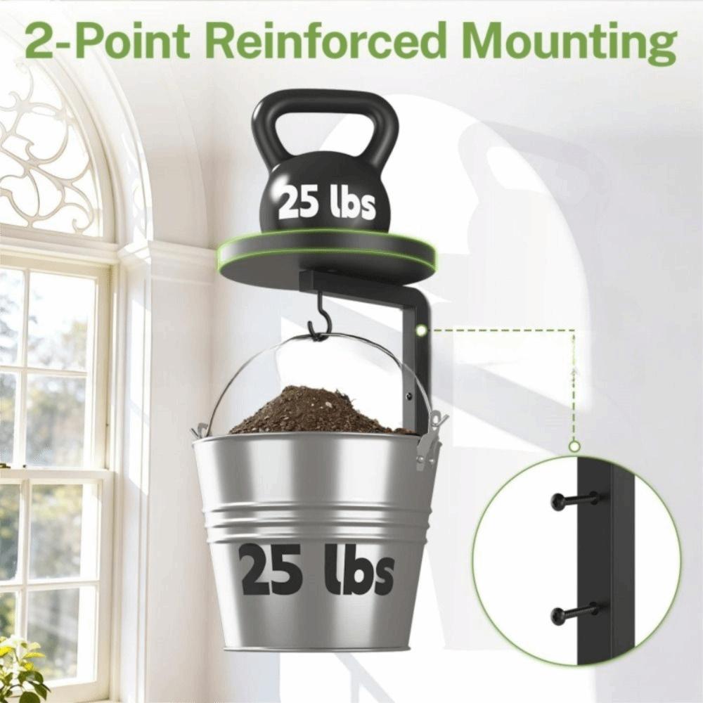 Raised Tray Edge Plant Display Stand Carbon Steel Flower Pot Rack  Window Display