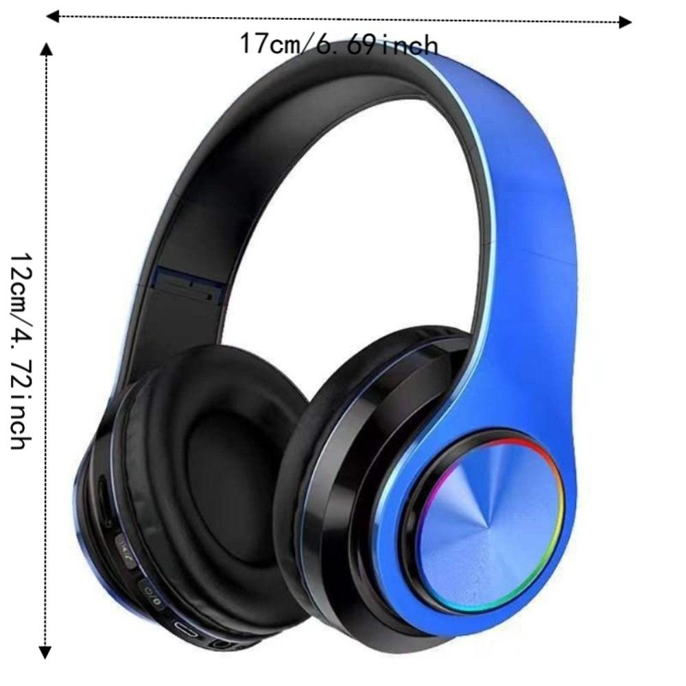 RGB Lighting Noise Cancelling Headphones HIFI Audio Wireless Headphones Sports Use
