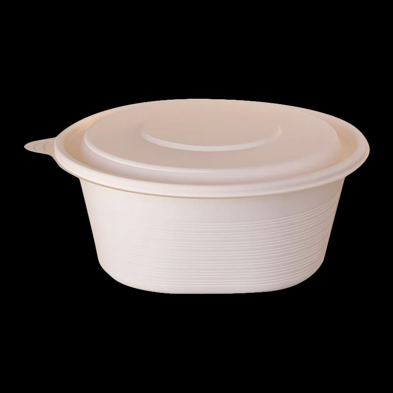 Compostable Corn Starch Round Disposable Meal Box