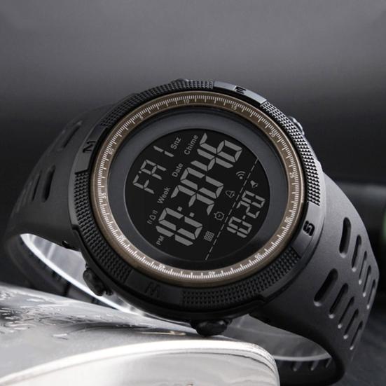 

Часы электронные светящиеся силиконовые многофункциональные мужские наручные часы для повседневной жизни