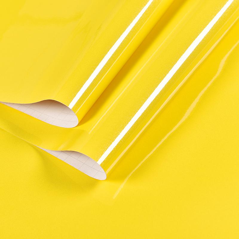 Kitchen Oil-proof Wallpapers Cabinet Desktop Wardrobe Renovation Wall Shiny Self-adhesive Furniture Decor Glossy Contact Films