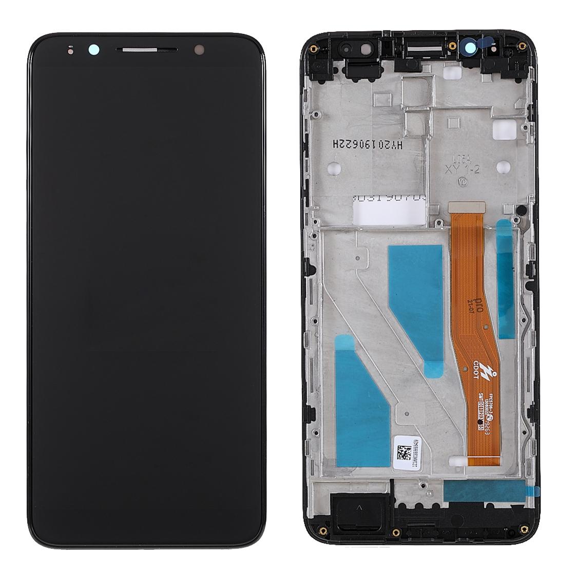 

OEM LCD Screen and Digitizer Assembly+Frame Replace Part (without Logo) for Alcatel 3X 5058 Black