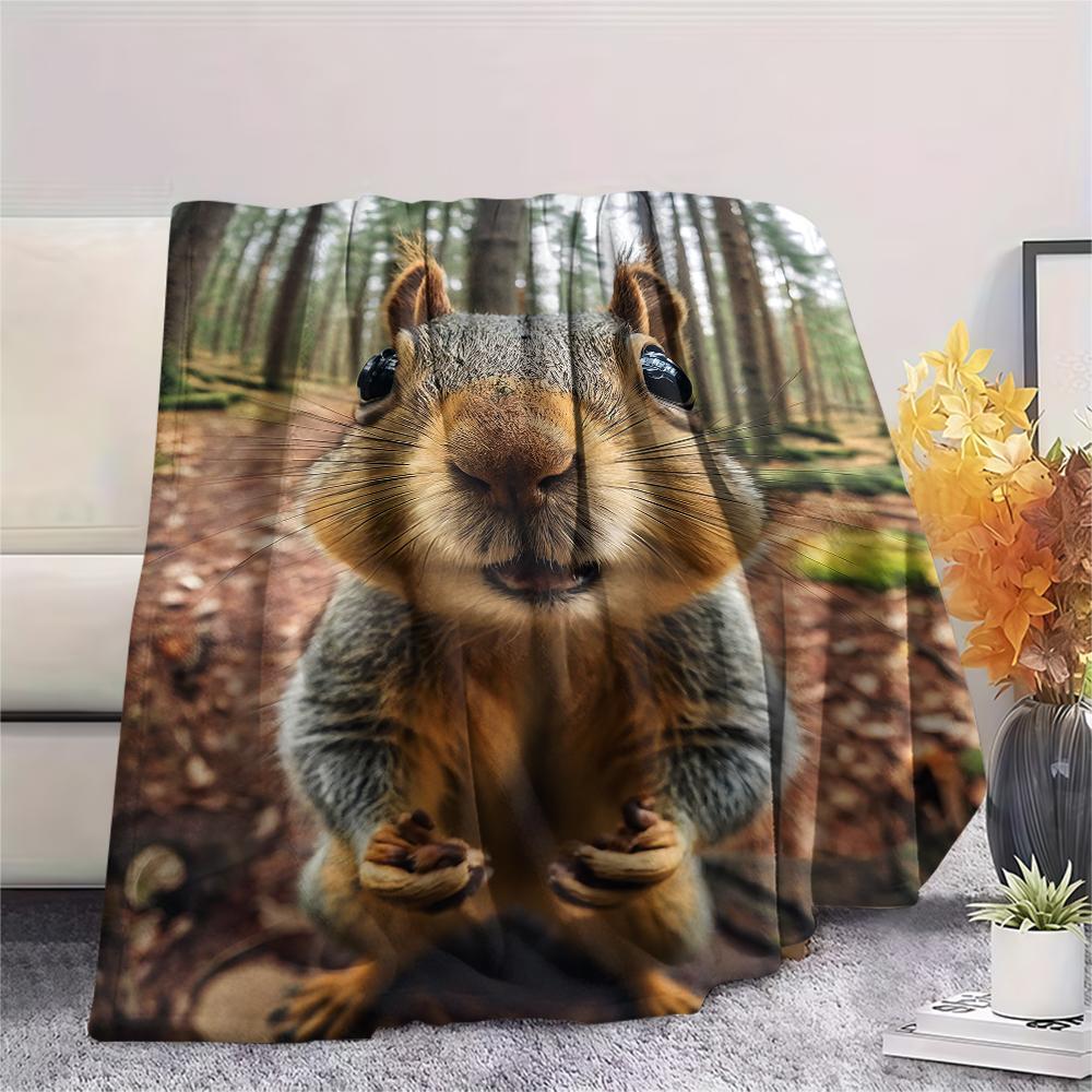 1 Stück Flanelldecke mit Cartoon-Druck, Hohe Qualität, Bequem für alle Jahreszeiten, Heimdekoration, Wärme und Komfort, Perfekt als Weihnachts- oder Geburtstagsgeschenk