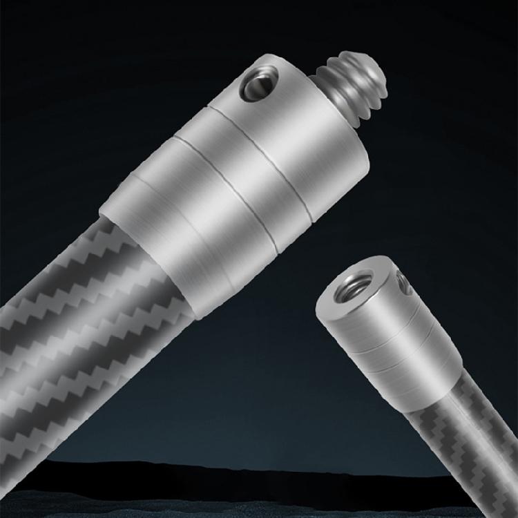 Carbon Fiber Camera Rod Stainless Steel Threaded Rod Lock Security 1/4inch Selfie Stick For Dynamic Photography