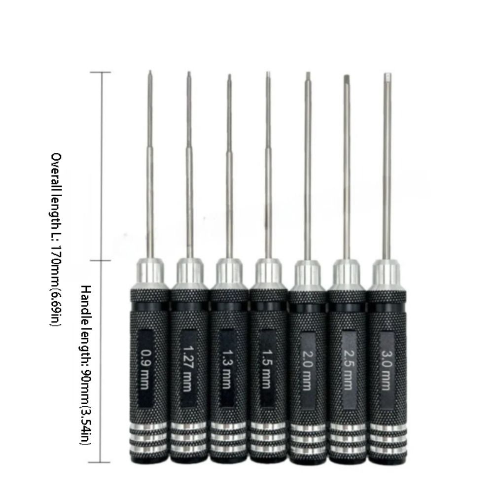 High-speed Steel Hex Screwdriver Tool TiNi Coating Precision Hex Driver  Airplane Repair