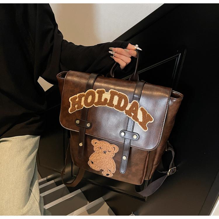 Vintage Backpack Commuter Backpack Student School Bag