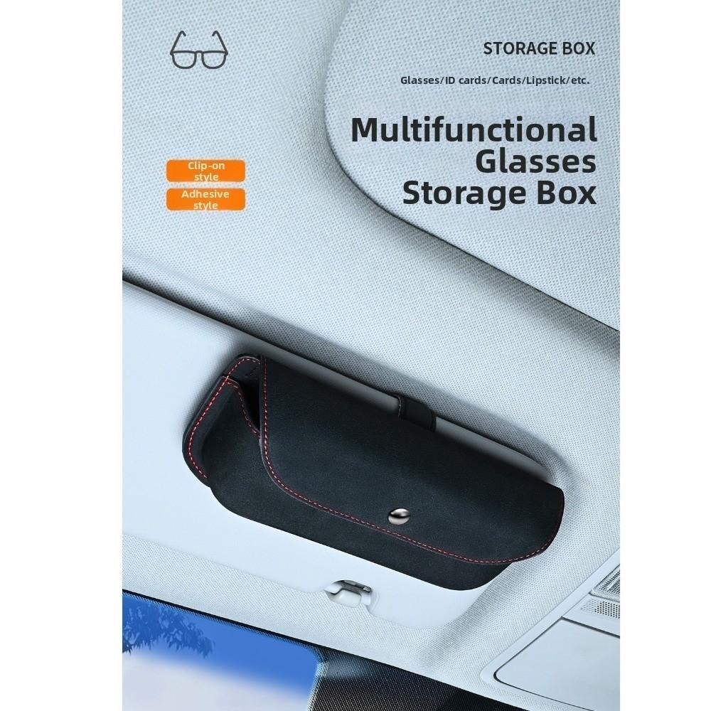 Space Saving Sunshade Storage Bag Multi-functional Vehicle Glasses Holder Ticket Card