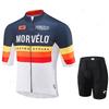 Morvelo Herren Radhose Kurze Ärmel Fahrradbekleidung Sportbekleidung Outdoor MTB Ropa Maillot Ciclismo Trägerhose 2026 Sommer Atmungsaktives Radsportanzug Set
