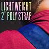 Leathers Polypropylene Guitar Strap with Genuine Leather Ends and Black Levy's 2-inch Tri-Glide Adjustment; (M8POLY-BLK)