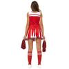 2 Pcs/Set Cheerleader Performance Outfit Sleeveless Top Skirt Set High School Glee Club Girl Cheerleading Costume Varsity Cheerleader Dress Uniform