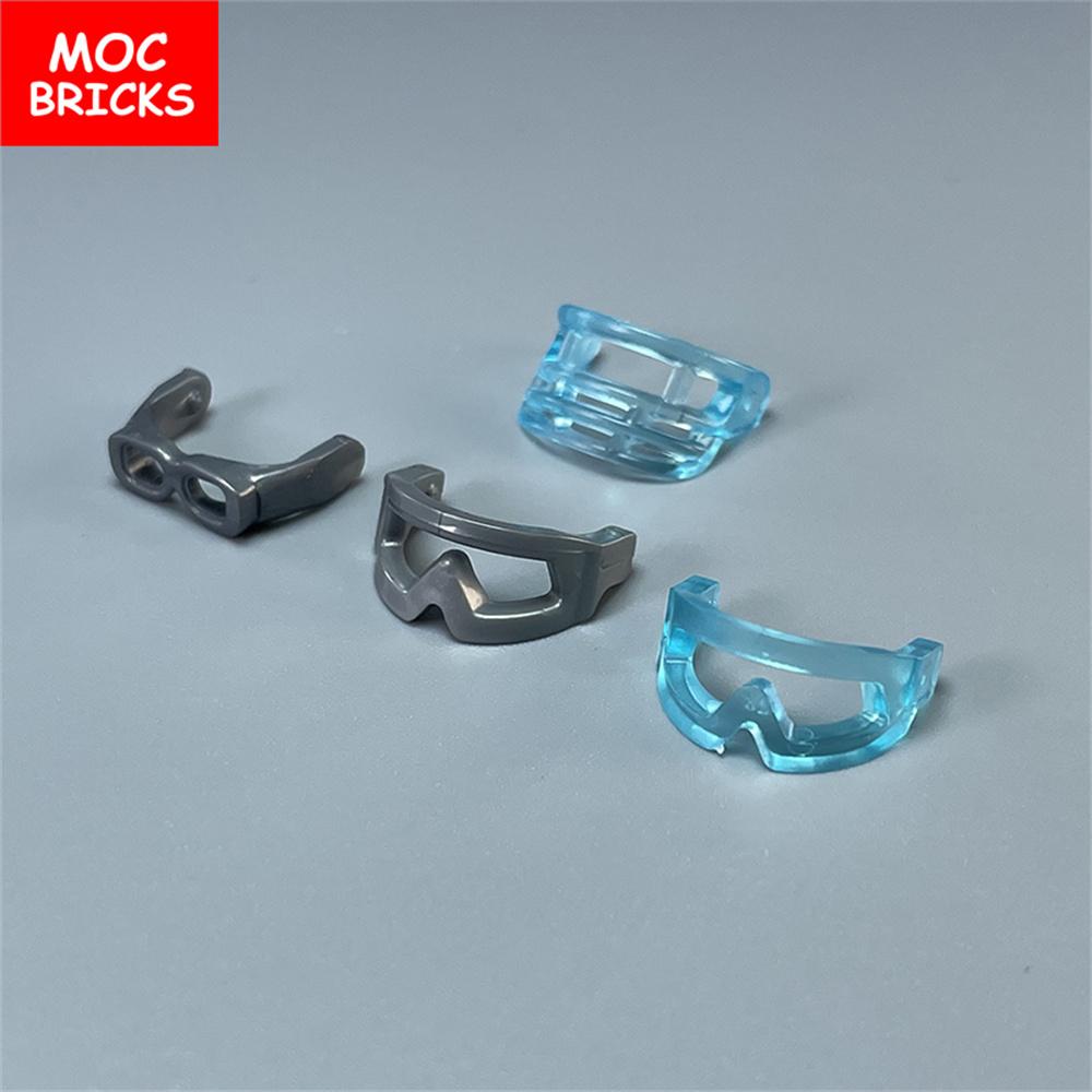 MOC Blocks Beach Ocean Palm Torso Pants Muscle Figure Ski Glasses Particles Assembled Construction Bricks Children's Playthings