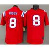 New England Patriots 8 Diggs Football Jersey Mens Fan Game Day Red White Regular Fit