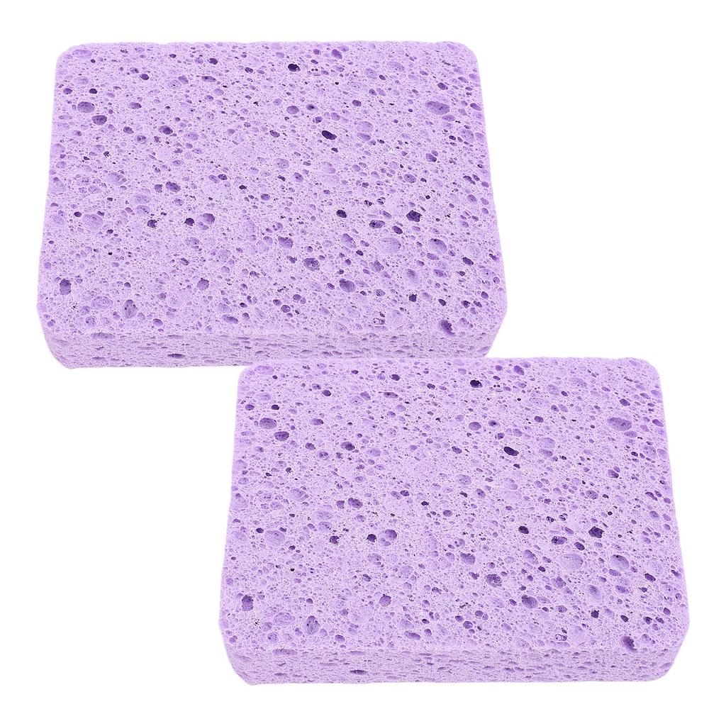 2Pcs Painting Sponge Rectangle Absorbent Sponge Set with Storage Box for Crafting Clning