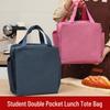 Cross-border Double Side Pocket Insulated Lunch Bag for Work