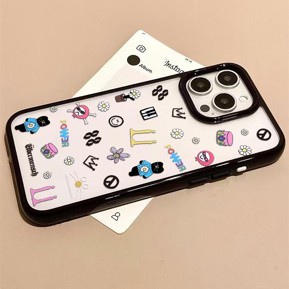 Acrylic Phone Case for iPhone 11 12 13 14 Pro 12 14 16 Pro Max for Samsung A16 A36 A56 S24 FE High-quality Painted Anti-fall Mobile Phone Case