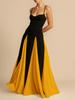 Women's clothing elegant fashion sexy nightclub trend off-the-shoulder splicing pendulum suspender dress women's evening dress