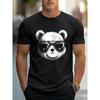 T-shirt da uomo a maniche corte stampata, Top estivo a mezza manica. Elegante e Casual, Lavabile in lavatrice con una Vestibilità Comoda.