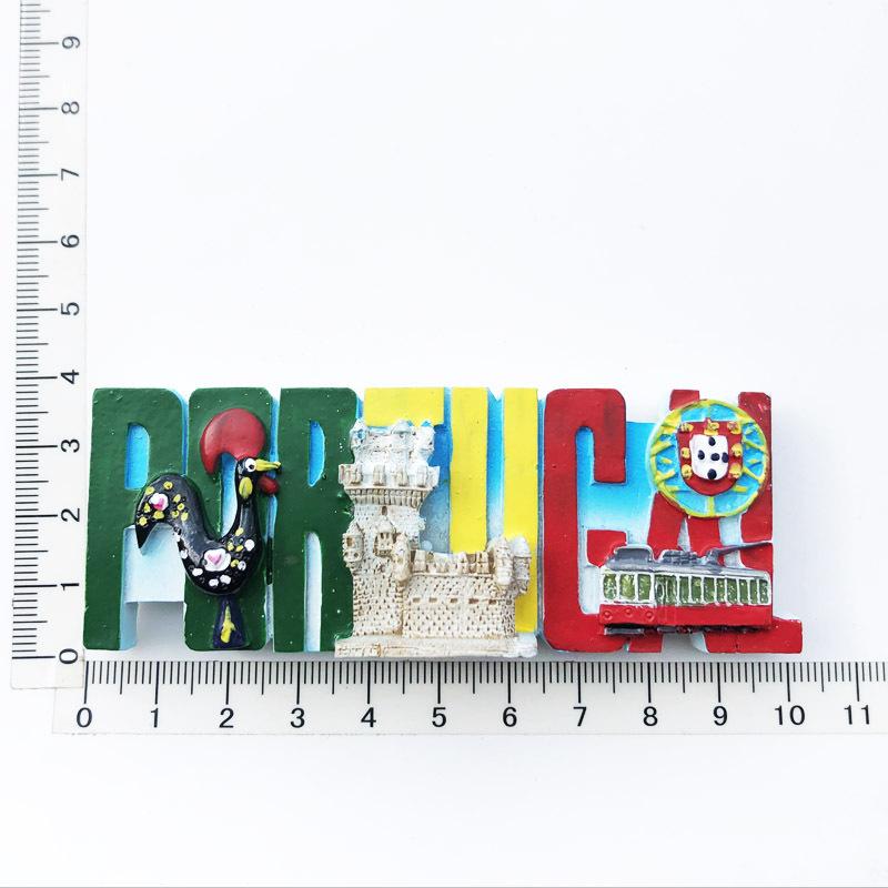 Portugal Lisbon Travelling Fridge Stickers Creative Tourist Souvenirs Home Decor Fridge Magnets Message Board Magnetic Stickers