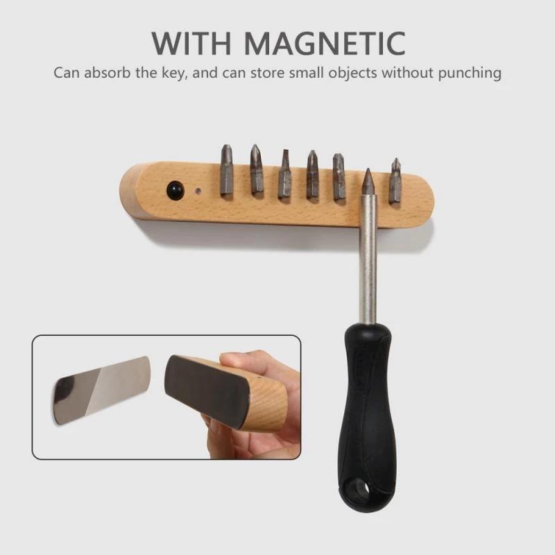 LED PIR Motion Sensor Night Light Bedroom Wooden Lamps Home Decor Magnetic Key Holder Cabinet Door Hanging Lamp USB Rechargeable