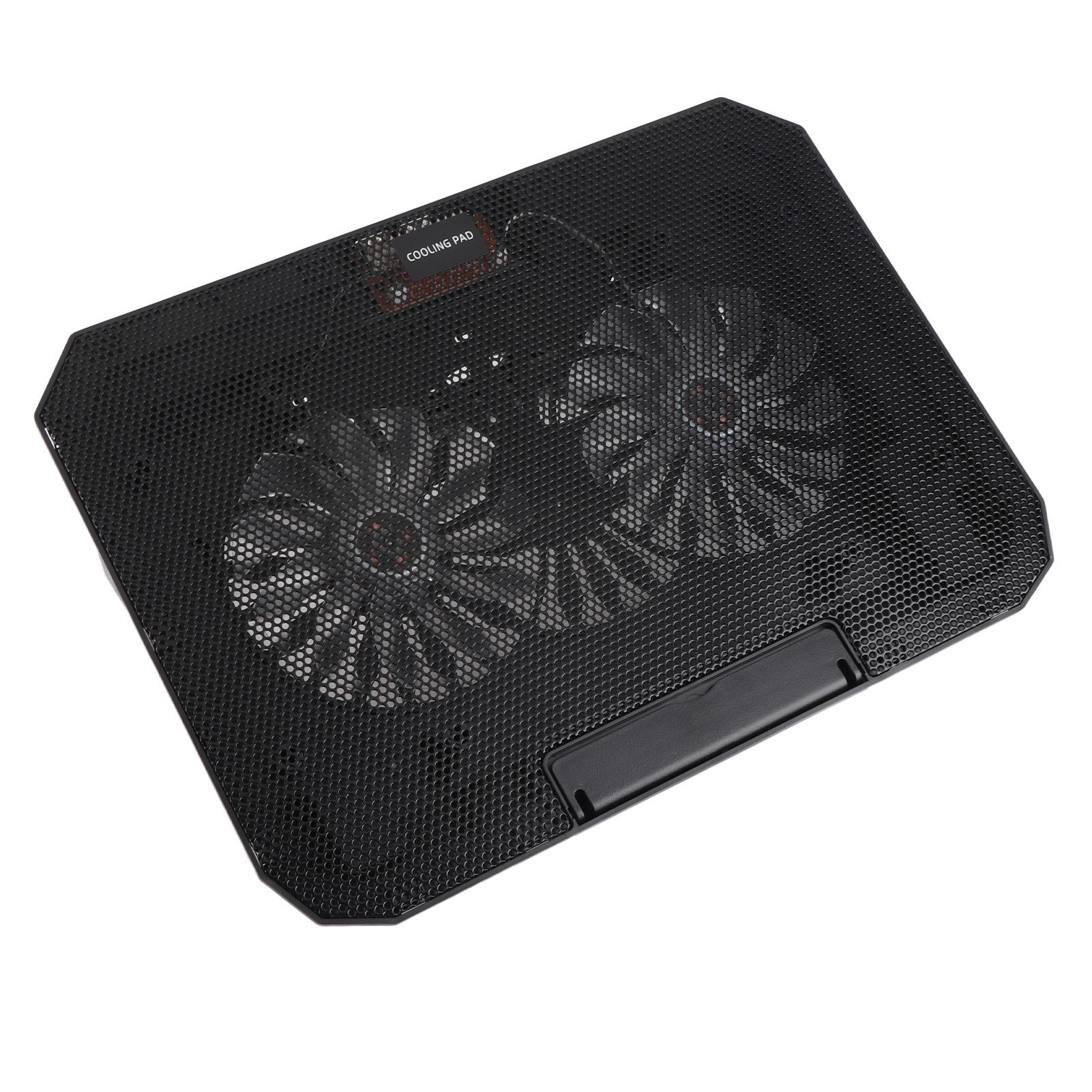 

Охлаждающая подставка для ноутбука с двумя вентиляторами, питанием от USB, регулируемым углом освещения, высокоскоростным охладителем для ноутбука