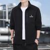 Woodpecker Men's Thickened Fleece Hoodie Jacket - Warm Stand Collar for Autumn/Winter Outdoor Sports