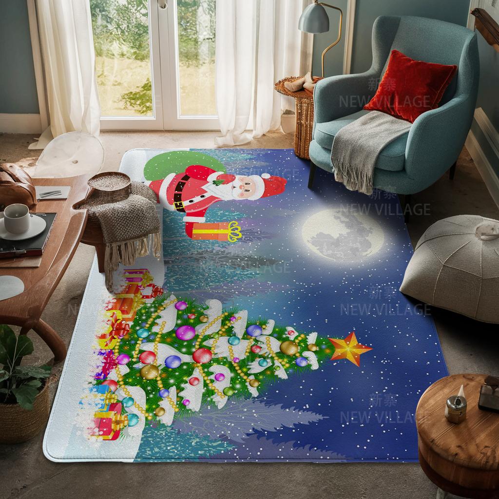 Koberec ke vchodu do domu Rohožka ke dveřím do domu Obývací pokoj Vana Koupelna Protiskluzové koberce s absorpcí vody vana Veselé Vánoce zima