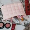 Fashionable Pleated Travel Makeup Bag Korean Style Casual Clutch For Women