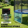Outdoor Trampoline for Children and Adults, 80 kg Load, 36 Springs, 183 cm, Blue