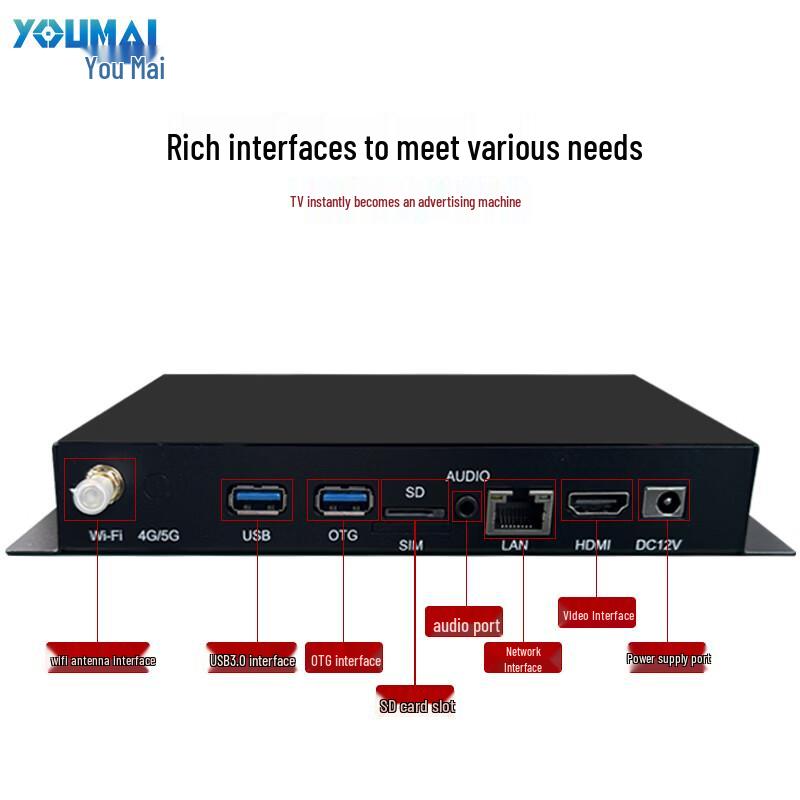 

Youmai 4K Multimedia Digital Signage Player (CN version)