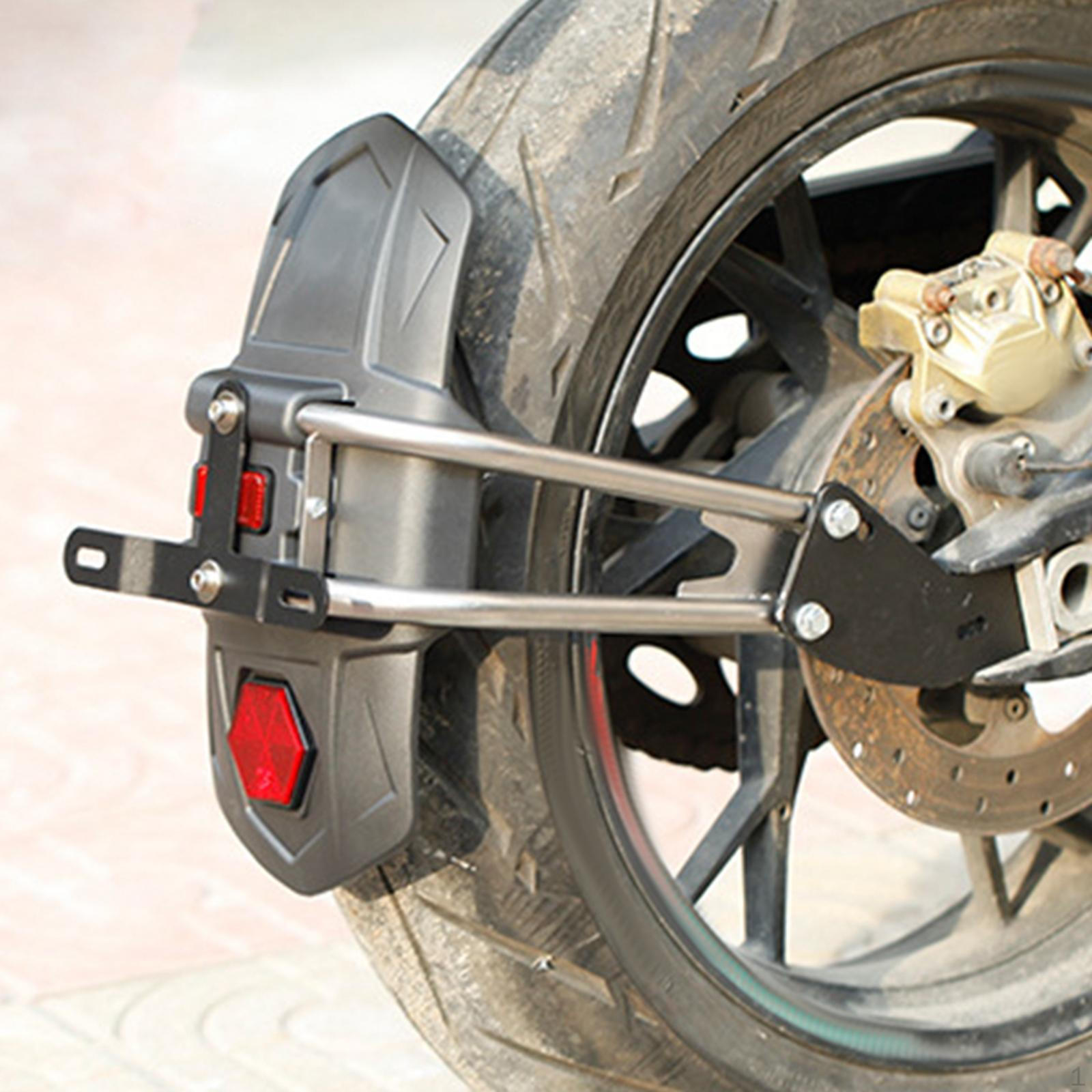 

Motorcycle Mudguard Rear Mudflap Replace Parts Easy Installation Black Decoration Protector Guard