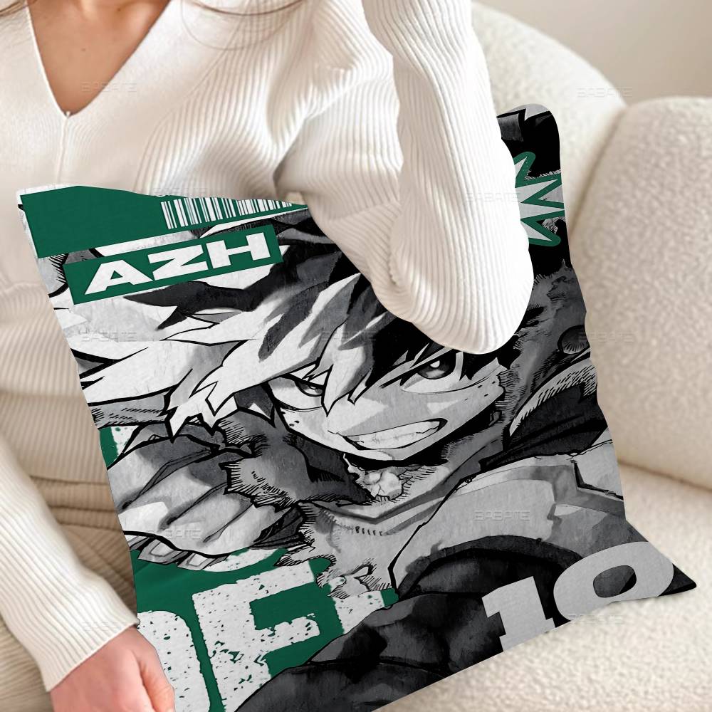 My Hero A-Academia Deku Cushion Cover Pillow Cover Decor Pillowcase Printed Cushion Case for Couch