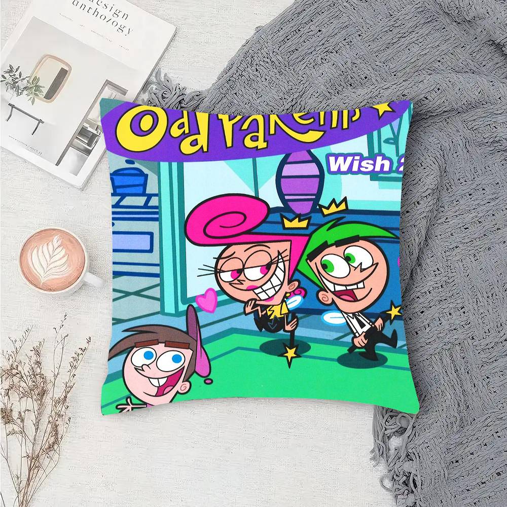 

The Fairly O-OddParents Animated Comedy Pillow Case Sofa Cushion Cover Room Home Decoration 30cm x 30cm