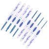 Crochet Hooks 8 Pcs Soft NonSlip Good Grip Knitting Needles Set with   for Weaving Home Use(Blue and White Porcelain Pack of 8 )