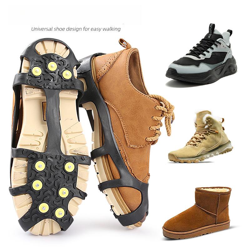 Nine-tooth Anti-skid Crampons Outdoor Climbing Mud Alloy Anti-skid Gripping Crampons Shoe Cover Anti-drop Foot Cover