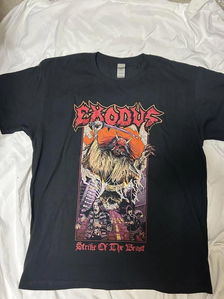Футболка с принтом The Bay Strikes Back Tour Exodus Band Полный размер S-5XL Унисекс XXL