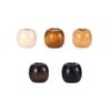 100PCS 5MM Maple Wood Beads Large Hole For DIY Jewelry Packaging Garment Accessories Crafting With Drawstring Pouch