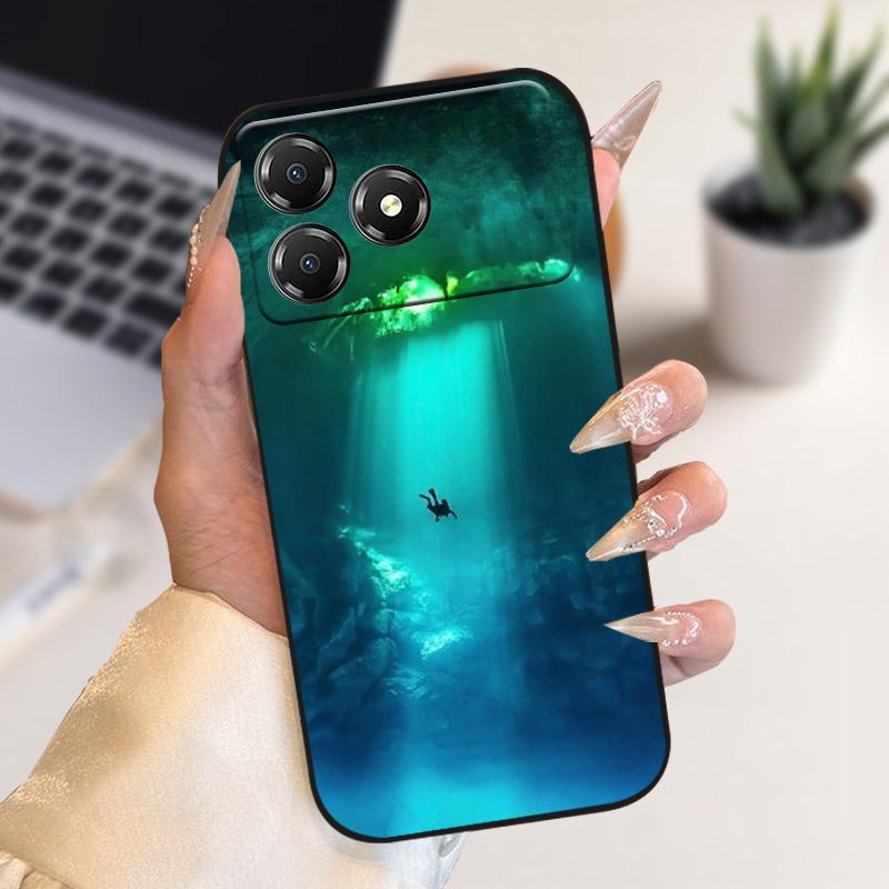 Phone Case For ZTE Blade A36 BladeA36 Fashion Cartoon TPU Soft Silicone Back Cover For Nubia A36 4G Z2472 Camera Protective Capa