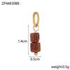 Trend Colorful Handmade Natural Stone DIY Necklace Charm Pendant 18K Gold Plated Stainless Steel Accessories Fashion Jewelry