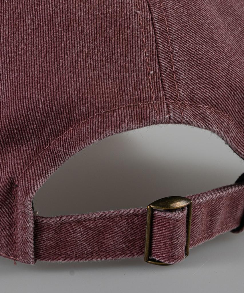 Wig W Script Pigment Ball Cap - Burgundy