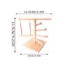 Bird Play Stand Safe Wooden Parrot Stand Cockatiel Toys Multifunctional Natural Bird Perch Cage Accessories For Cockatoos