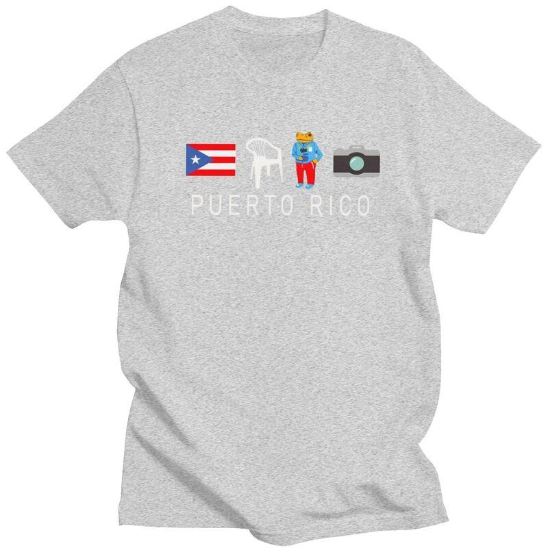 Custom Puerto Rico Taino Coqui Boricua Flag T Shirts for Men Pure Cotton Tees Tshirt ShortSleeve Fashion Tshirt