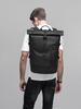 Men's Large-Capacity Roll-Top Outdoor Travel Backpack - Trendy, Fashionable, Casual, Double-Shoulder Laptop Bag