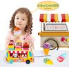 Homehalo Wooden Play Kitchen Set, Montessori Toy, Ice Cream Set, Fun Wooden Toy, Shape Matching, Educational Toy, Play Kitchen, Magnetic, Freely