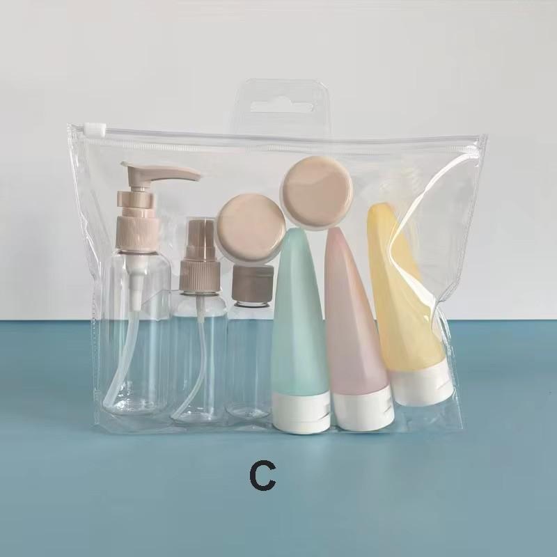 11Pcs Travel Toiletries Containers Set, Conditioner, Lotion – Refillable Mini Skincare Bottles for Airplane & Carry-On