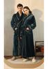 Couples' Thickened Winter Flannel Bathrobes - Men's Towel Style & Women's Coral Fleece Robes