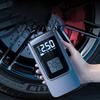 Wireless tire inflators, air compressor pumps and inflators, portable tire inflators digital air compressors with LED lights and digital display