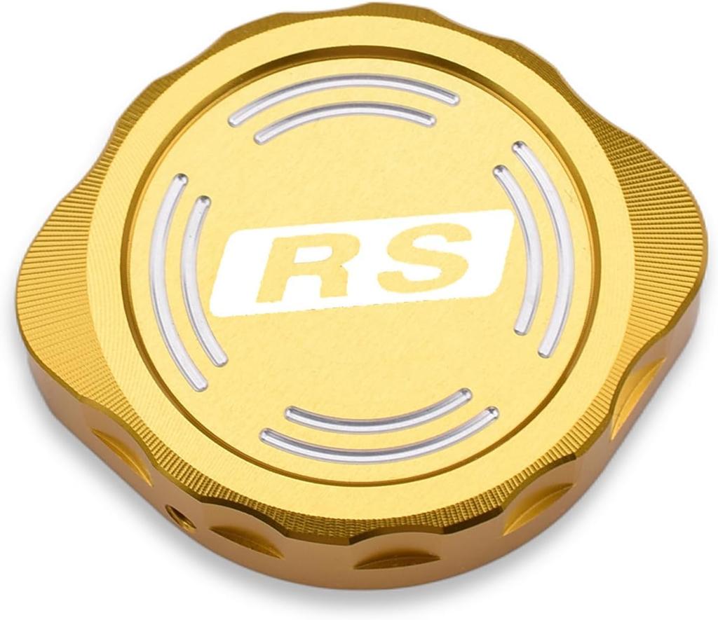 LEDISHUN Motorcycle Radiator Cap Cover Decorative Protector for Kawasaki Z900RS Z900RS CAFE CNC Aluminum Alloy Accessory (21-24) (Golden)