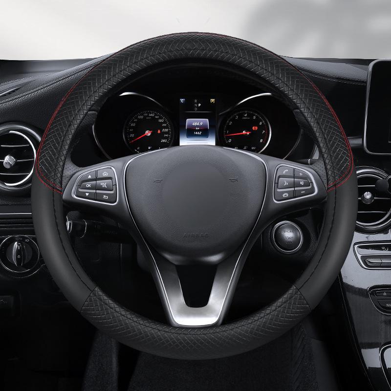 

Протиковзкий і вбираючий піт чохол на кермо автомобіля для всіх сезонів, універсальний, простий і елегантний дизайн, унісекс. Round 36cm