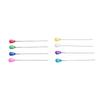400pcs Teardrop Colored Pearl Head Pearl Head Pins Multicolor Quilting Pins  For Flower Decorations