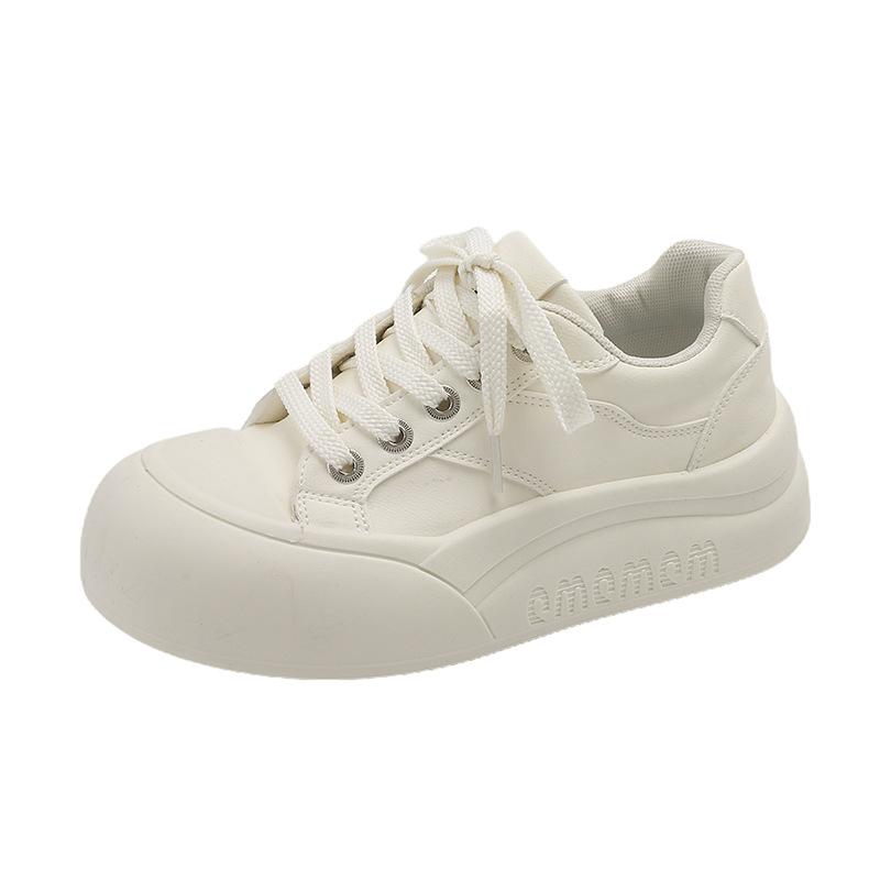 Fashion Versatile Women's Spring New Casual Shoes Platform Comfortable Round Head Board Shoes